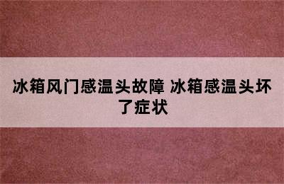 冰箱风门感温头故障 冰箱感温头坏了症状